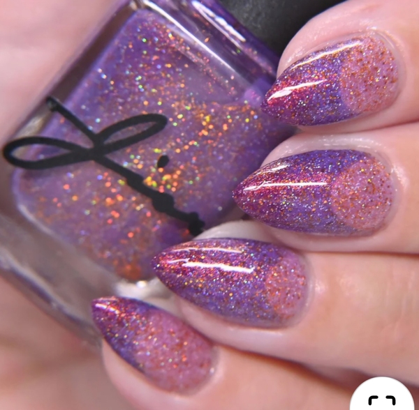Nail polish swatch / manicure of shade Jior Couture Garden of the Galaxy