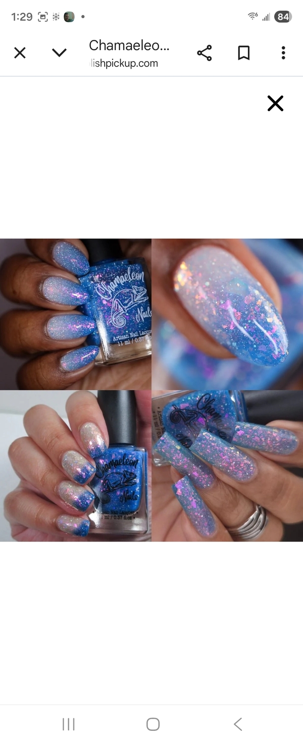 Nail polish swatch / manicure of shade Chamaeleon Nails I See You