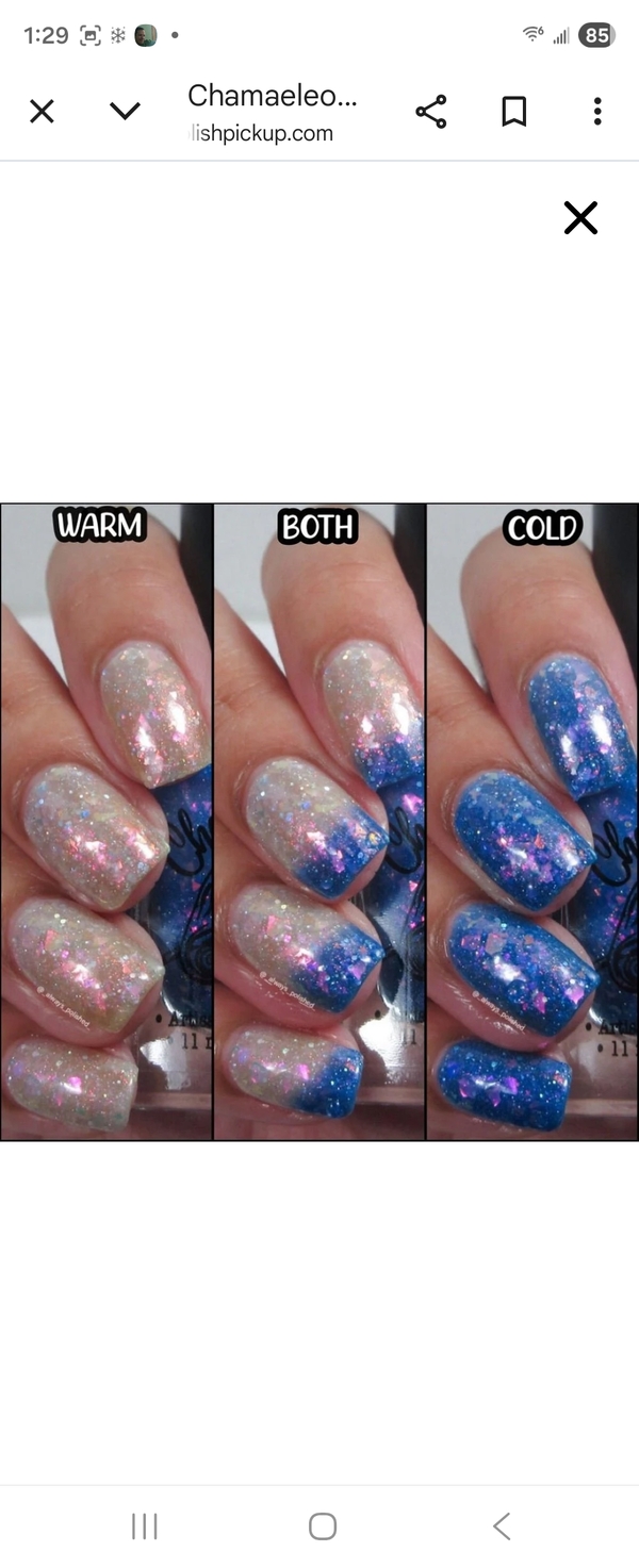Nail polish swatch / manicure of shade Chamaeleon Nails I See You