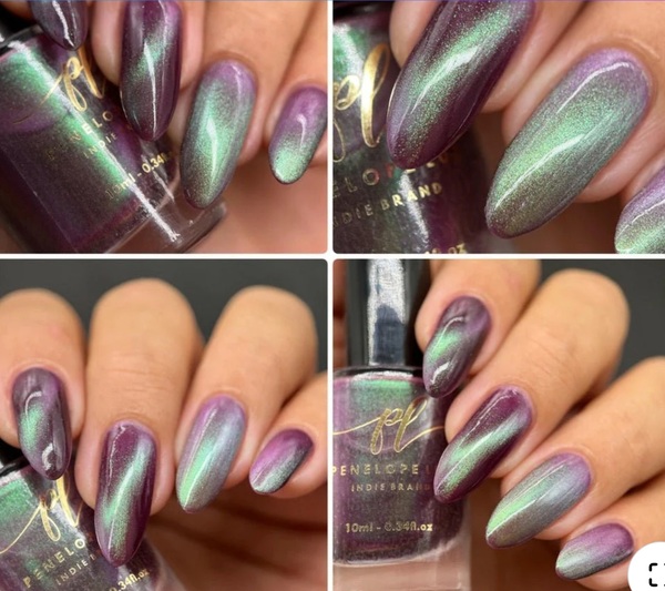 Nail polish swatch / manicure of shade Penélope Luz Belladonna