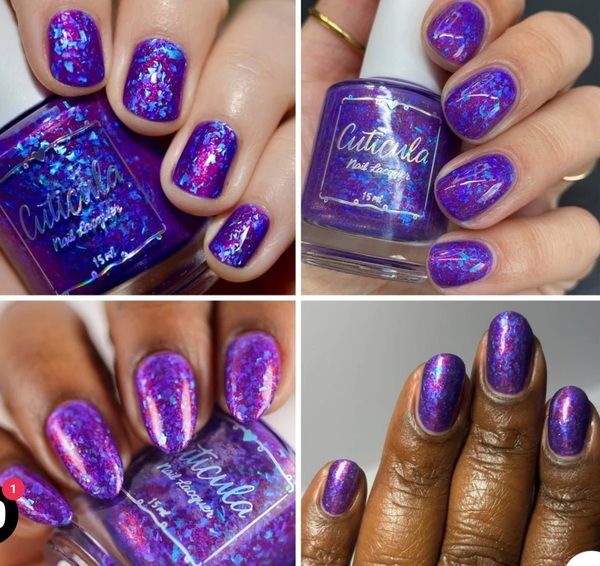 Nail polish swatch / manicure of shade Cuticula Crown of Thorns