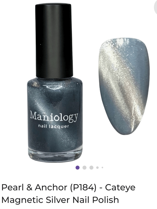 Nail polish swatch / manicure of shade Maniology Pearl and Anchor