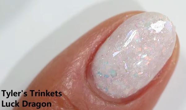 Nail polish swatch / manicure of shade Tyler's Trinkets Luck Dragon