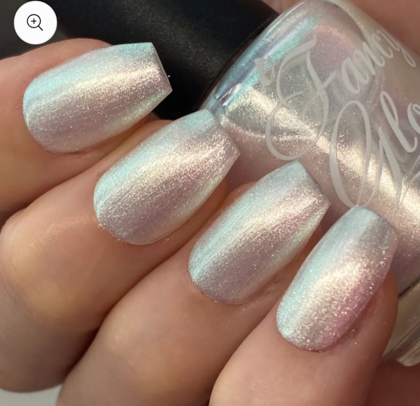Nail polish swatch / manicure of shade Fancy Gloss Winter Halo