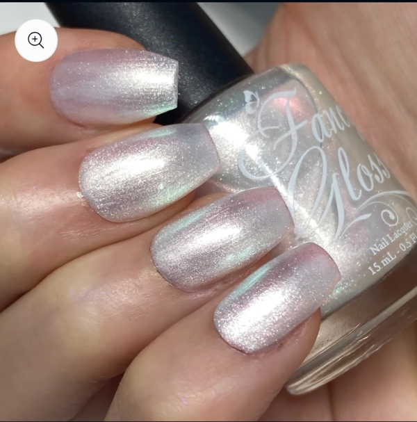 Nail polish swatch / manicure of shade Fancy Gloss Winter Halo