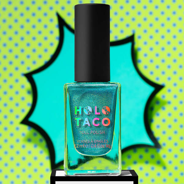 Nail polish swatch / manicure of shade Holo Taco Splash Zone