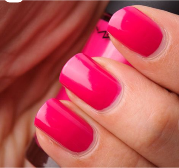 Nail polish swatch / manicure of shade MAC Girl About Town