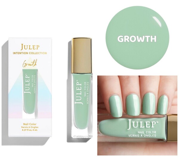 Nail polish swatch / manicure of shade Julep Growth