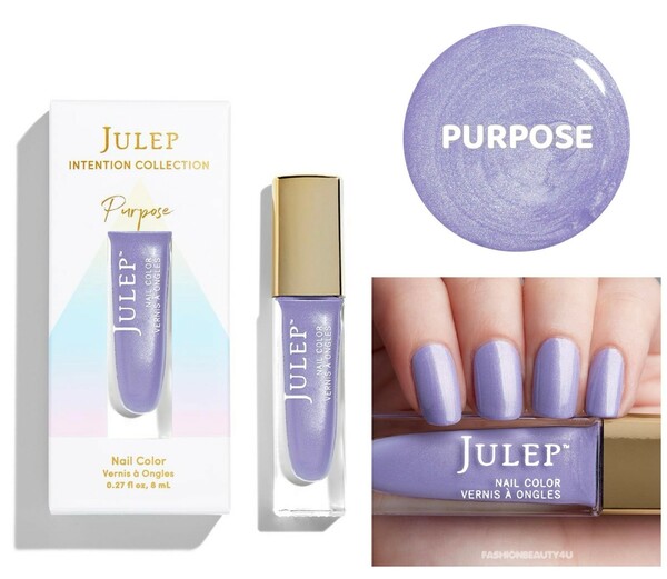 Nail polish swatch / manicure of shade Julep Purpose