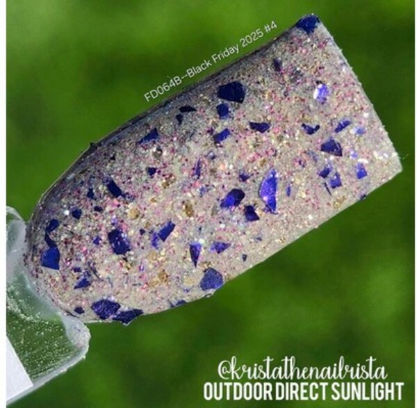 Nail polish swatch / manicure of shade Revel 2025 Black Friday Freebie 4