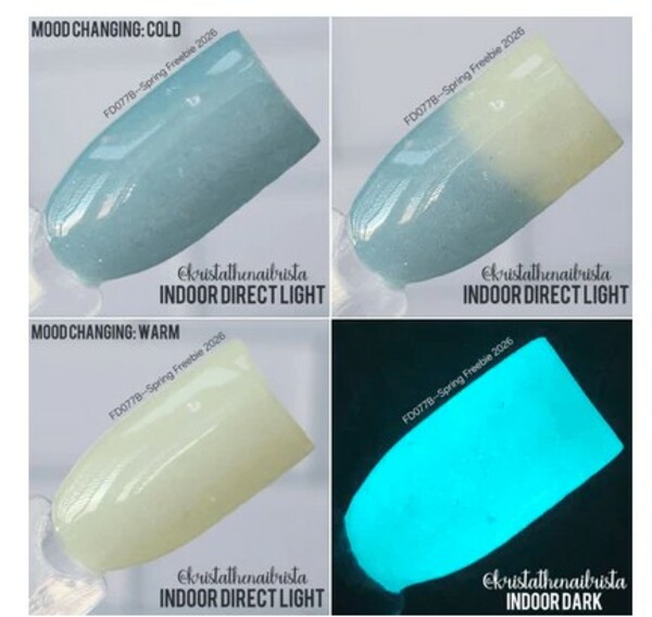 Nail polish swatch / manicure of shade Revel 2026 Spring Freebie