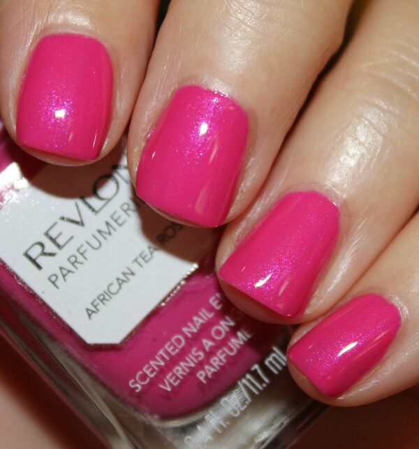 Nail polish swatch / manicure of shade Revlon African Tea Rose