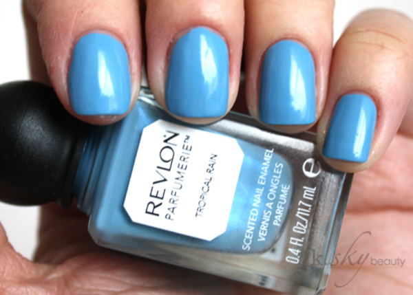 Nail polish swatch / manicure of shade Revlon Tropical Rain