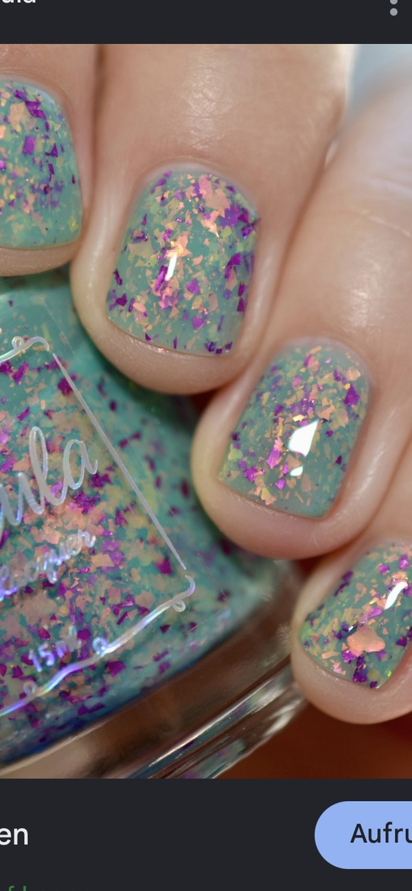 Nail polish swatch / manicure of shade Cuticula Nail Lacquer Fairy Garden