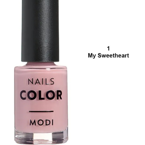 Nail polish swatch / manicure of shade Modi My Sweetheart