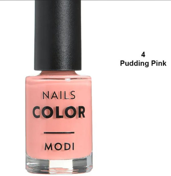 Nail polish swatch / manicure of shade Modi Pudding Pink
