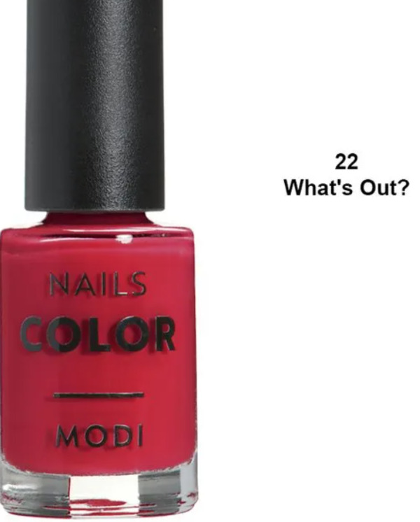 Nail polish swatch / manicure of shade Modi What's Out