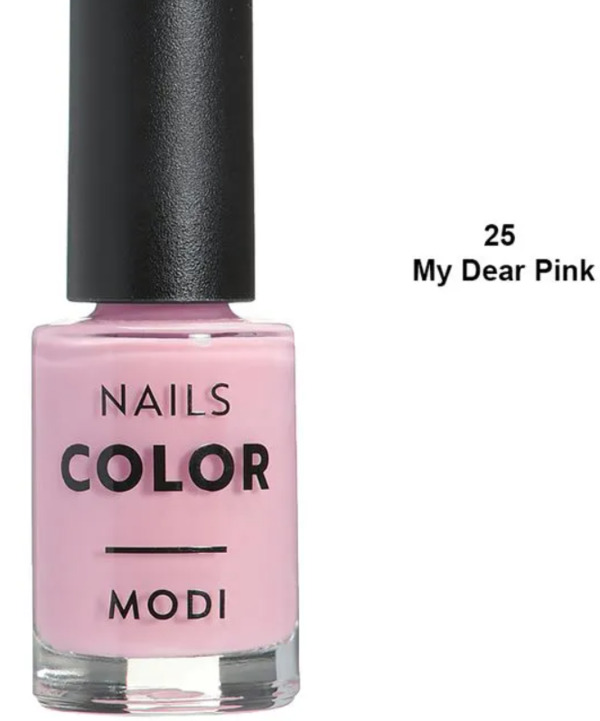 Nail polish swatch / manicure of shade Modi My Dear Pink