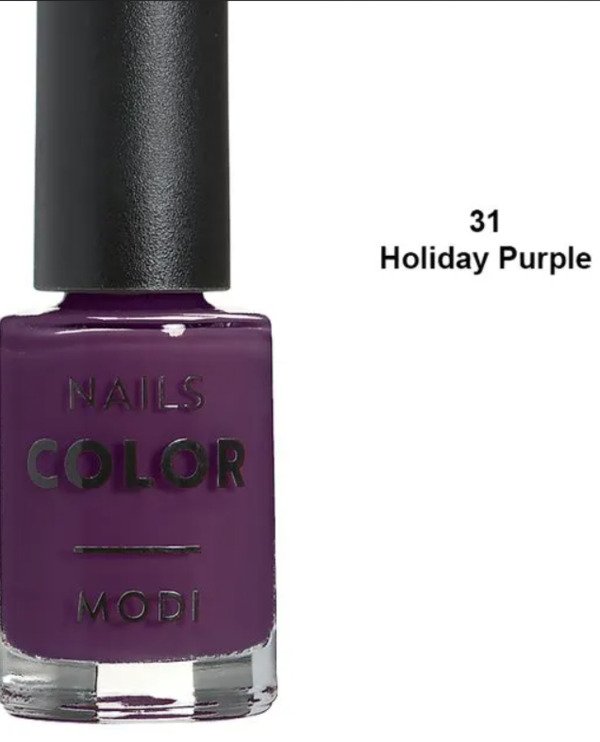 Nail polish swatch / manicure of shade Modi Holiday Purple