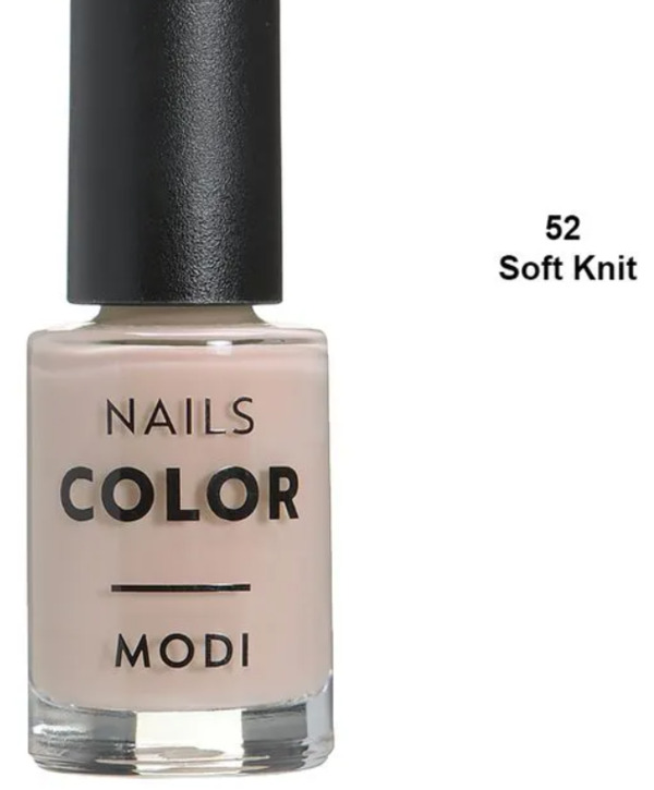 Nail polish swatch / manicure of shade Modi Soft Knit