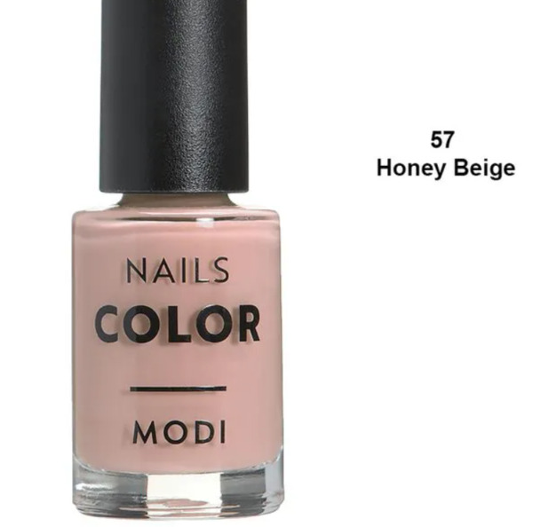 Nail polish swatch / manicure of shade Modi Honey Beige