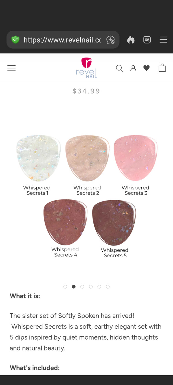 Nail polish swatch / manicure of shade Revel Whispered Secrets 1
