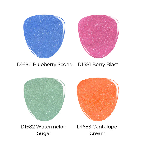 Nail polish swatch / manicure of shade Revel Blueberry Scone