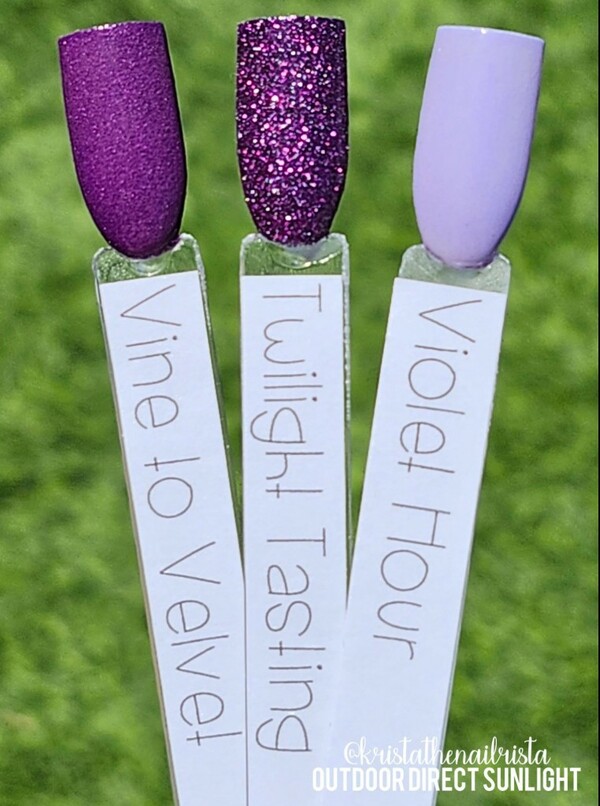 Nail polish swatch / manicure of shade Revel Twilight Tasting