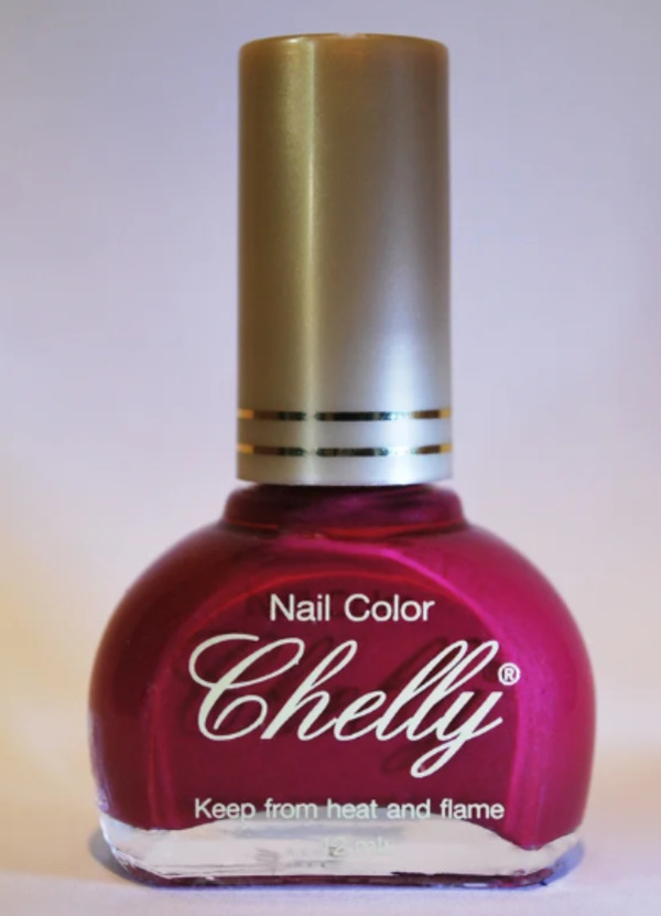 Nail polish swatch / manicure of shade Chelly Burgundy Time