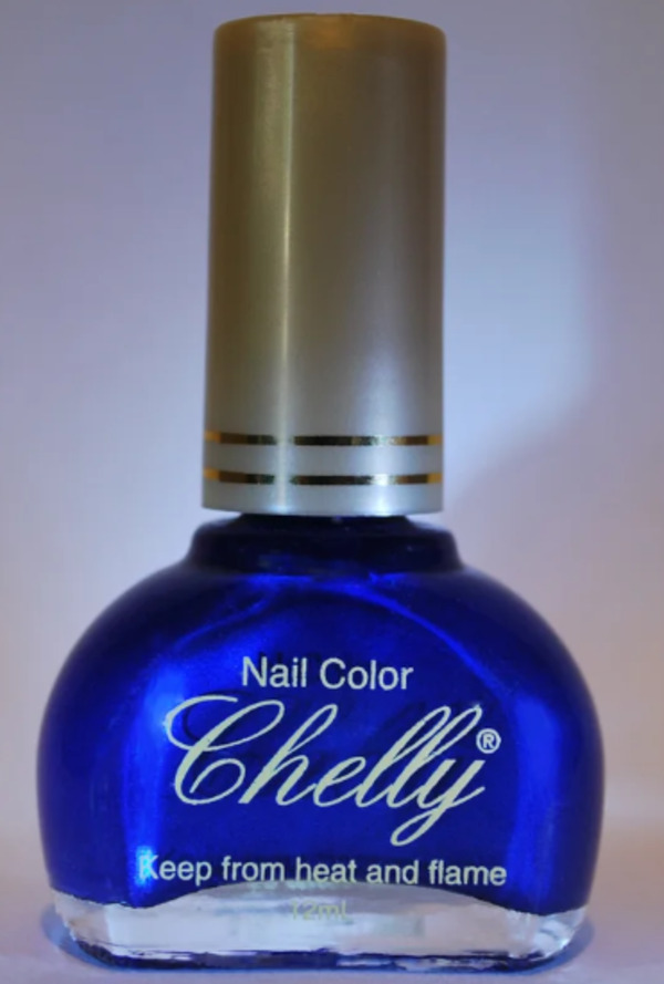Nail polish swatch / manicure of shade Chelly Midnight Blue