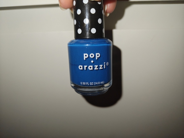 Nail polish swatch / manicure of shade Pop-arazzi Marine Scene