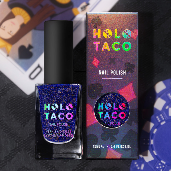 Nail polish swatch / manicure of shade Holo Taco Hit the Lights