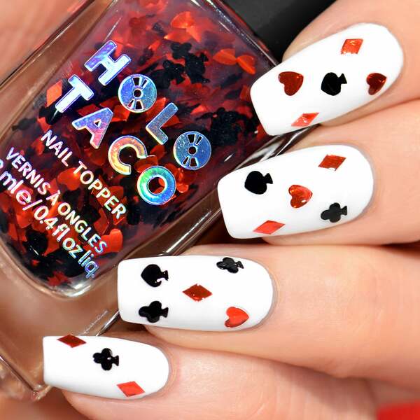 Nail polish swatch / manicure of shade Holo Taco Suit Yourself Taco