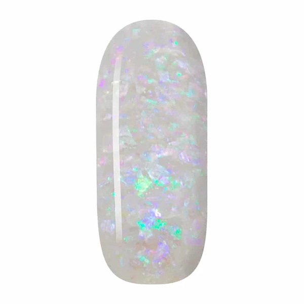 Nail polish swatch / manicure of shade Sparkle and Co. Clear with Flexie Flakies FF2