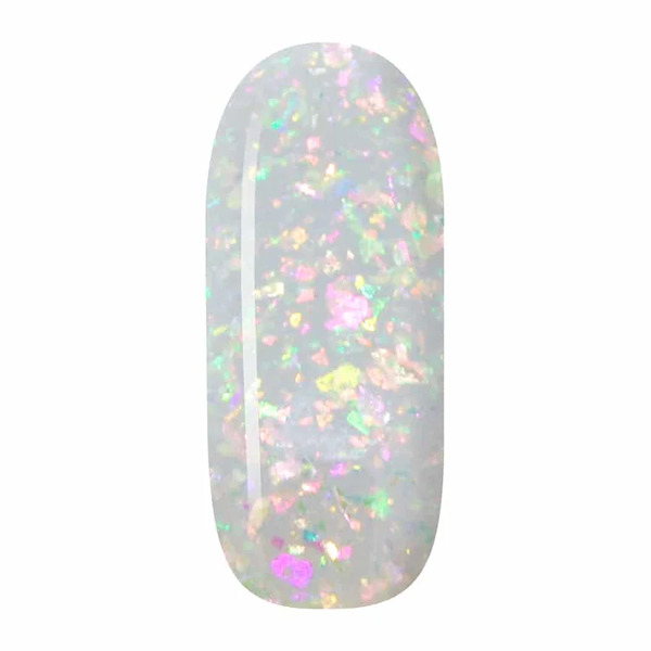 Nail polish swatch / manicure of shade Sparkle and Co. Clear with Flexie Flakies FF3