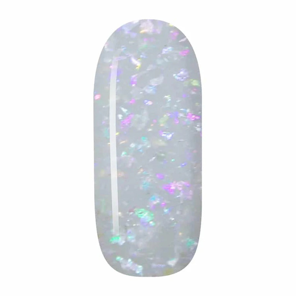 Nail polish swatch / manicure of shade Sparkle and Co. Clear with Flexie Flakies FF7