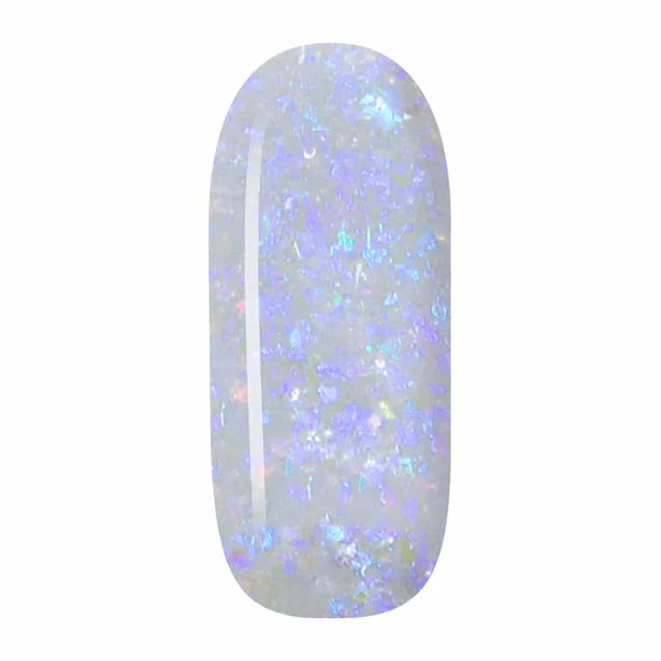 Nail polish swatch / manicure of shade Sparkle and Co. Clear with Flexie Flakies FF6