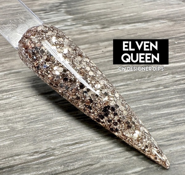 Nail polish swatch / manicure of shade CN Designer Dips Elven Queen