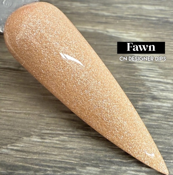 Nail polish swatch / manicure of shade CN Designer Dips Fawn
