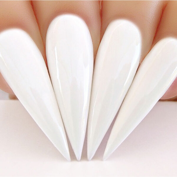 Nail polish swatch / manicure of shade Kiara Sky Pure White