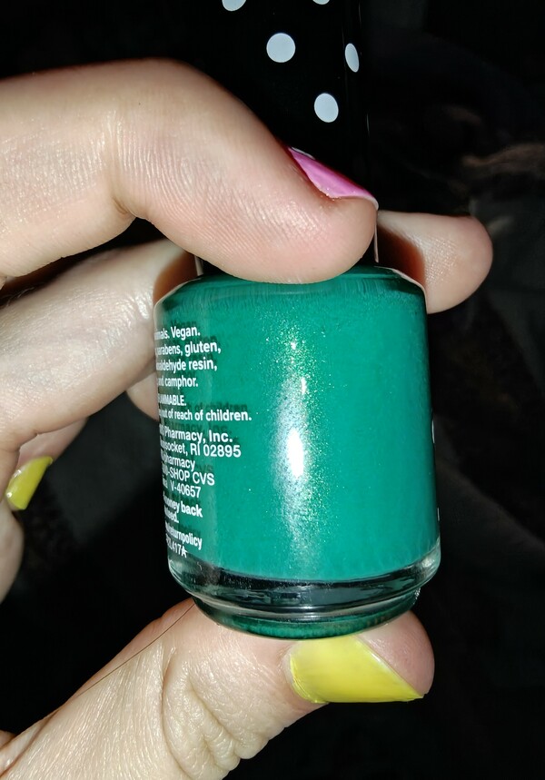 Nail polish swatch / manicure of shade Pop-arazzi Head Over Teals