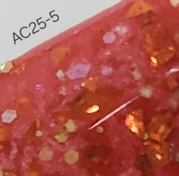 Nail polish swatch / manicure of shade Revel AC 25-5