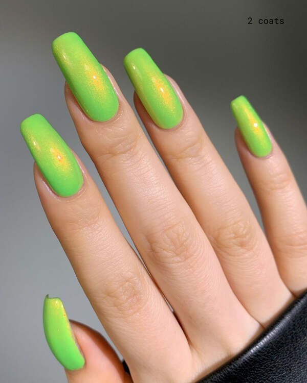 Nail polish swatch / manicure of shade Mooncat Manchineel Tree