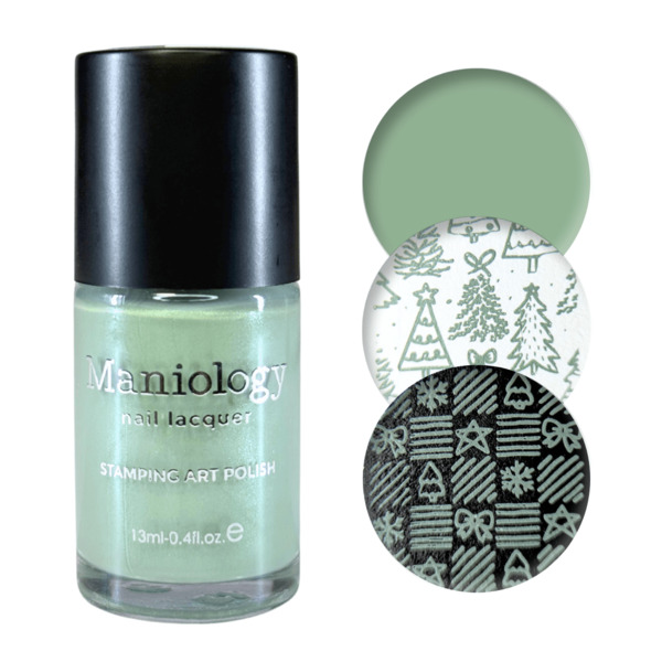 Nail polish swatch / manicure of shade Maniology Wintergreen