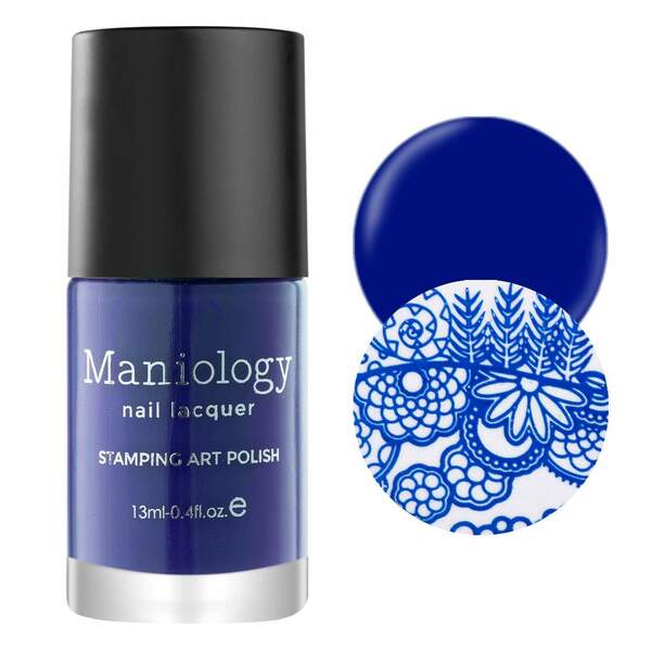 Nail polish swatch / manicure of shade Maniology Royal Blue