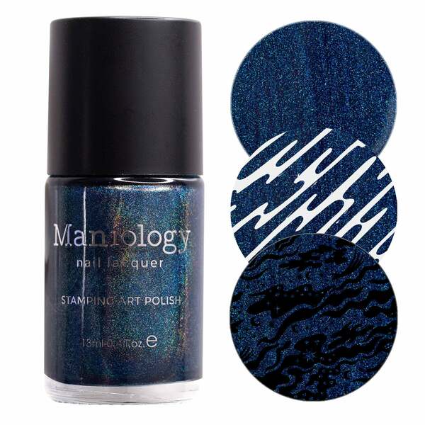 Nail polish swatch / manicure of shade Maniology Deep Space