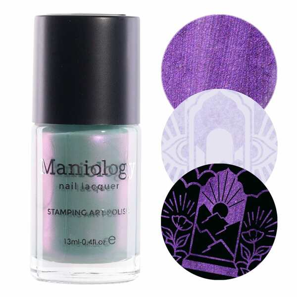 Nail polish swatch / manicure of shade Maniology Pearl Prism