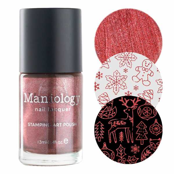 Nail polish swatch / manicure of shade Maniology Rudolph