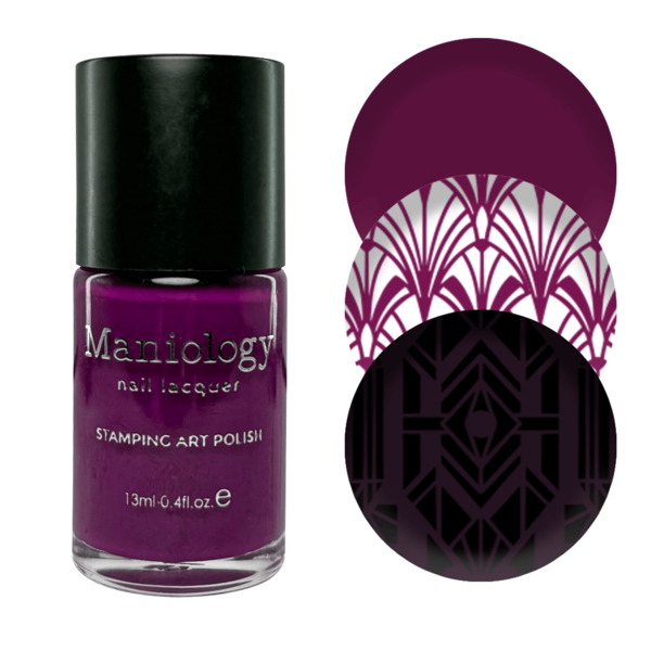 Nail polish swatch / manicure of shade Maniology Jazzberry