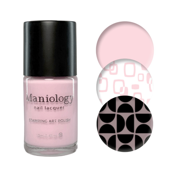 Nail polish swatch / manicure of shade Maniology Powder Puff